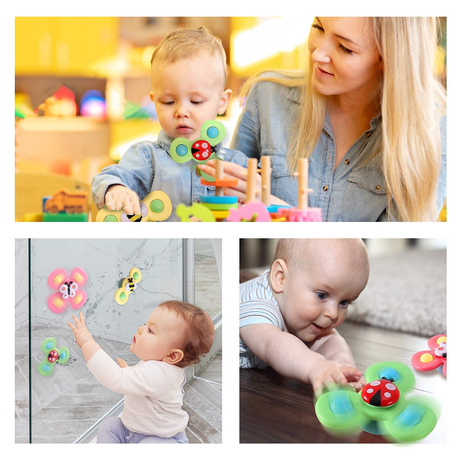 PATPAT Baby Toys ,3Pcs Bath Insect Toys for Kids 1 2 Year Old, Suction Cup Toy, Sensory Toy Learning Toy Birthday Gifts for Girls Boys PATPAT Baby Toys ,3Pcs Bath Insect Toys for Kids 1 2 Year Old, Suction Cup Toy, Sensory Toy Learning Toy Birthday Gifts for Girls Boys
